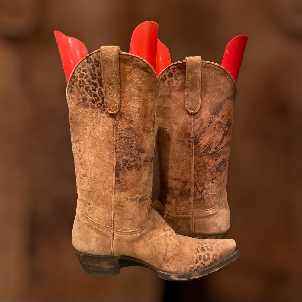Old Gringo Leopardito Brown Boots 13 inch size 9 New - Picture 3 of 16